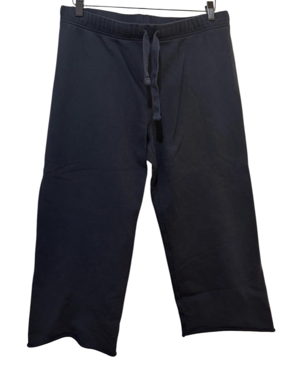 Frank & Eileen Tee Lab LAB634TF Black Cropped Sweatpants in Black XS - Picture 2 of 6